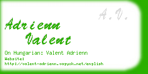 adrienn valent business card